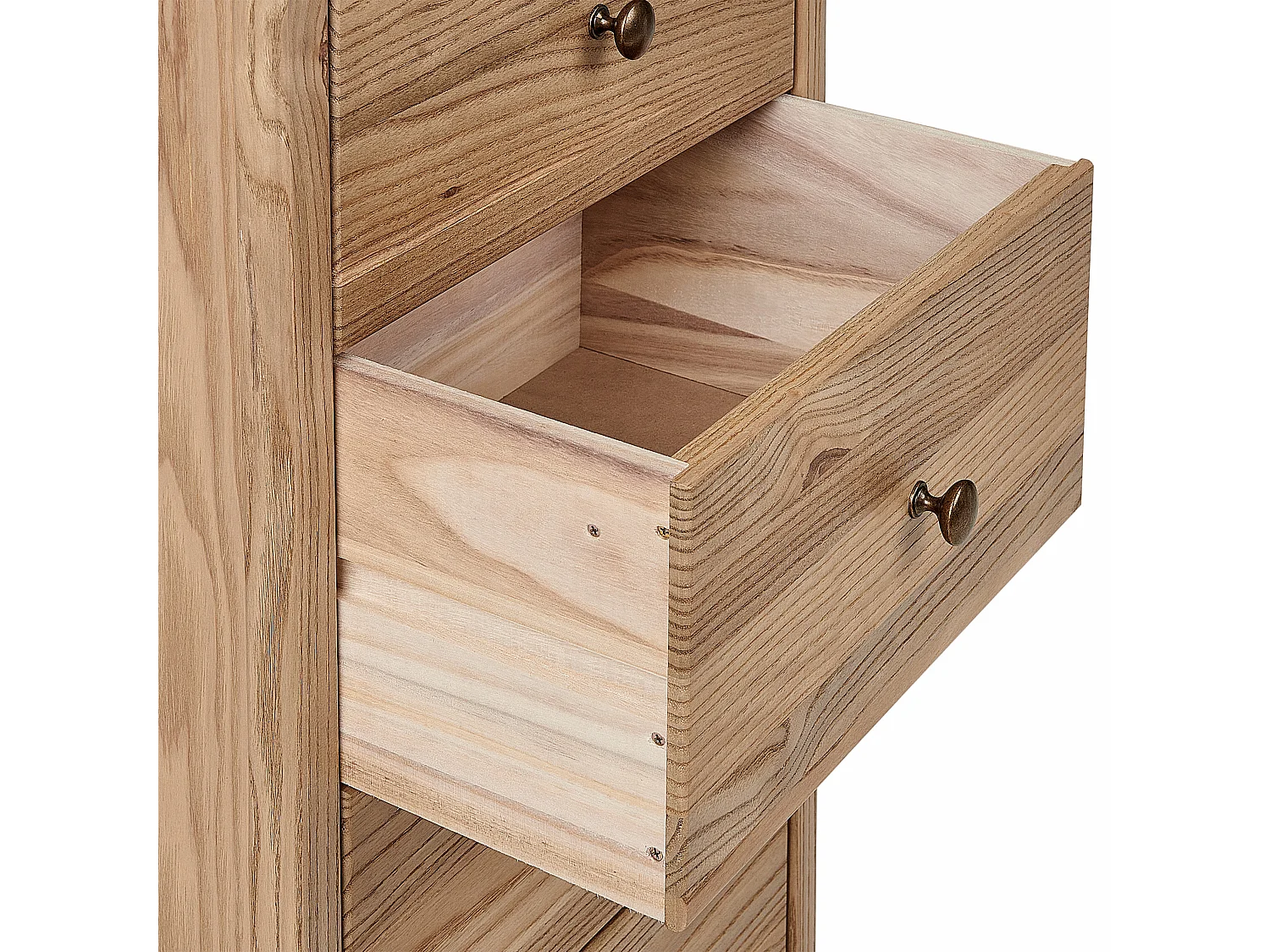 Kommode mit 5 Schubladen SALTON Holz Braun