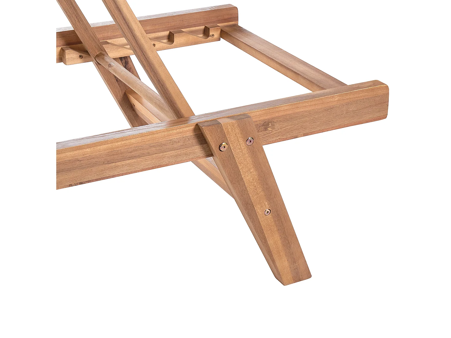 Ligstoel PROSSEDI Acaciahout Beige