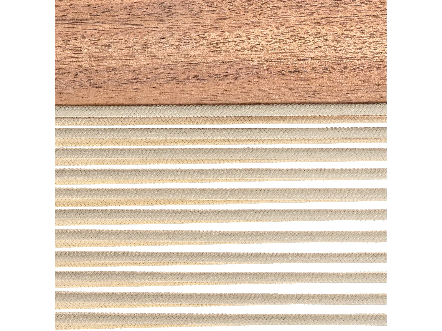 Leżak ogrodowy PROSSEDI Rozkładany Drewno akacjowe Beżowy