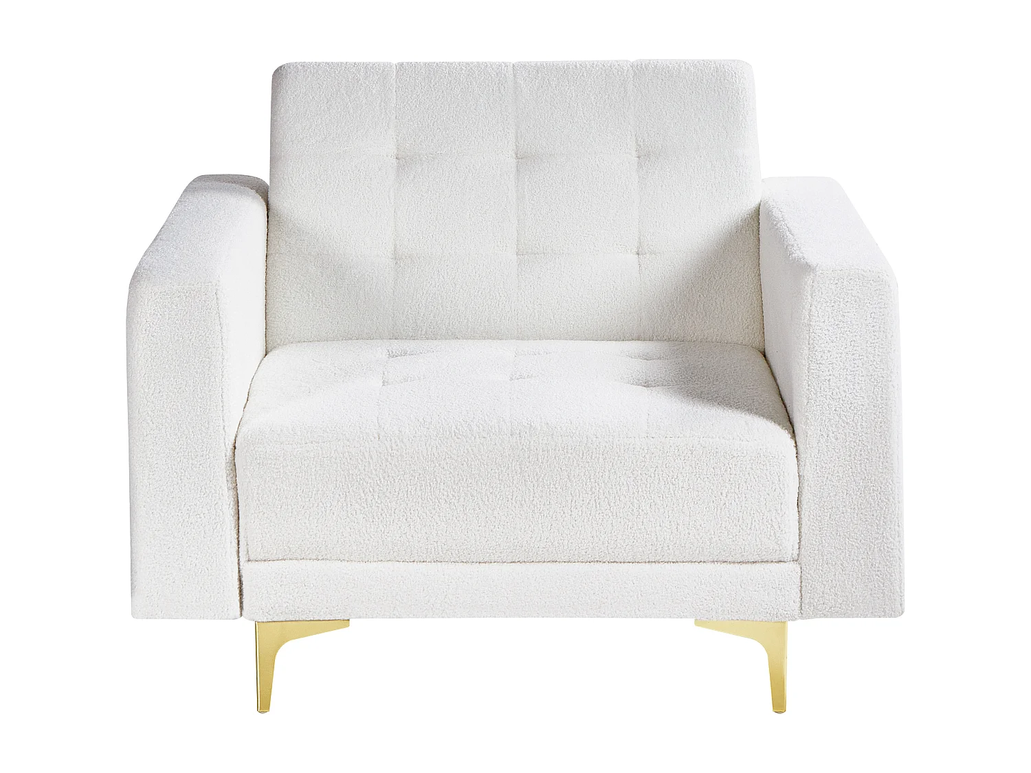 Fauteuil ABERDEEN Bouclé Blanc cassé