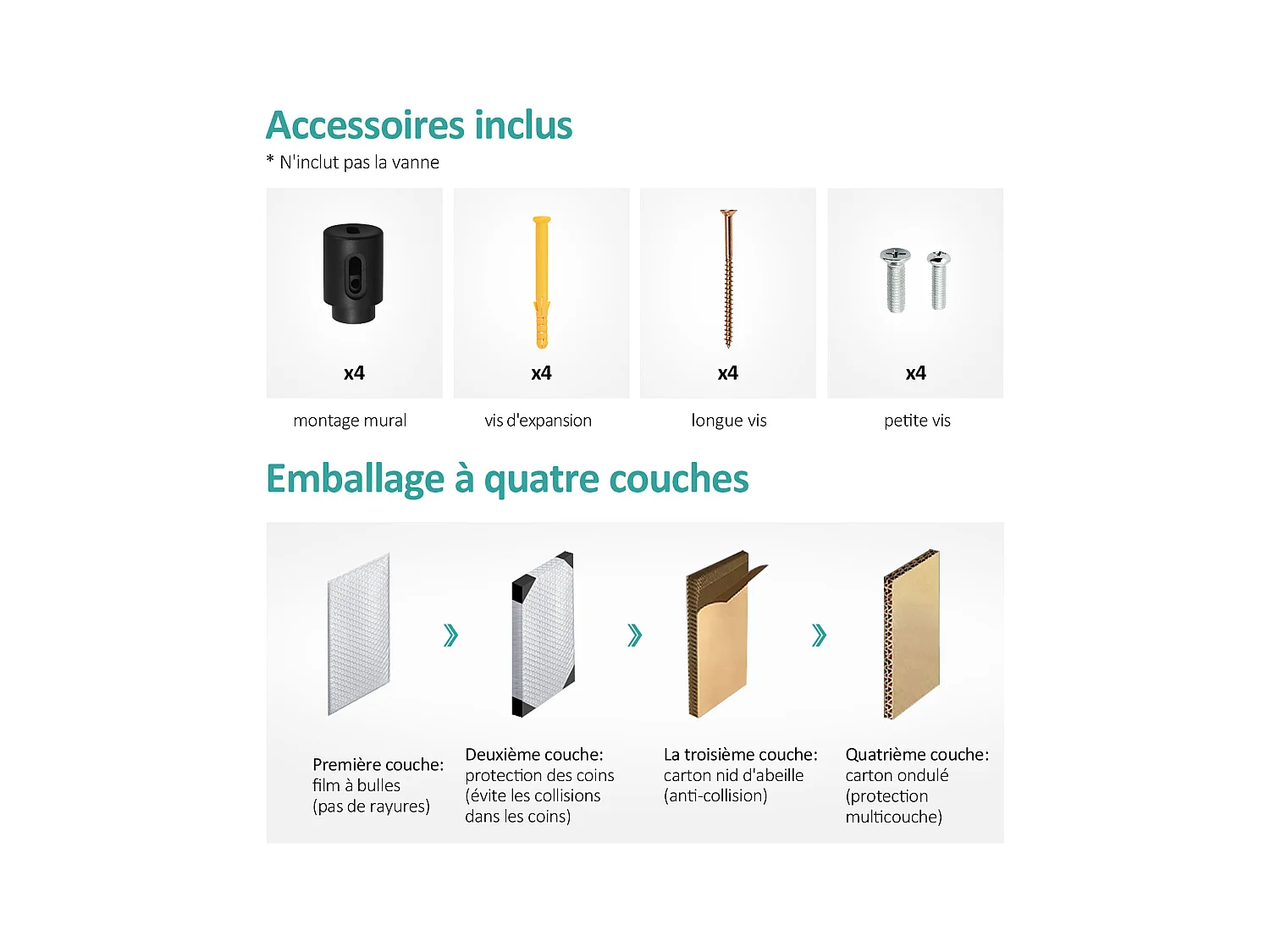 EMKE Handdoekradiator - Plat Design - Mat Antraciet - 76x60 cm - Verwarming Badkamer