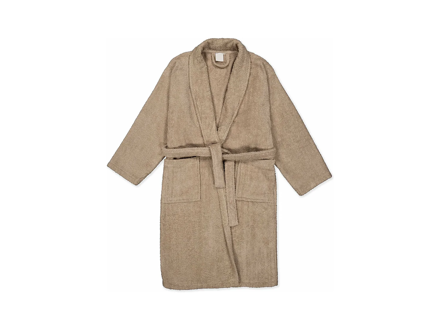 Unisex badjas - 100% katoen - Terry badjas - Zand - L