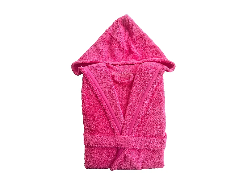 Unisex badjas - 100% katoen - Terry badjas - Fuchsia - S