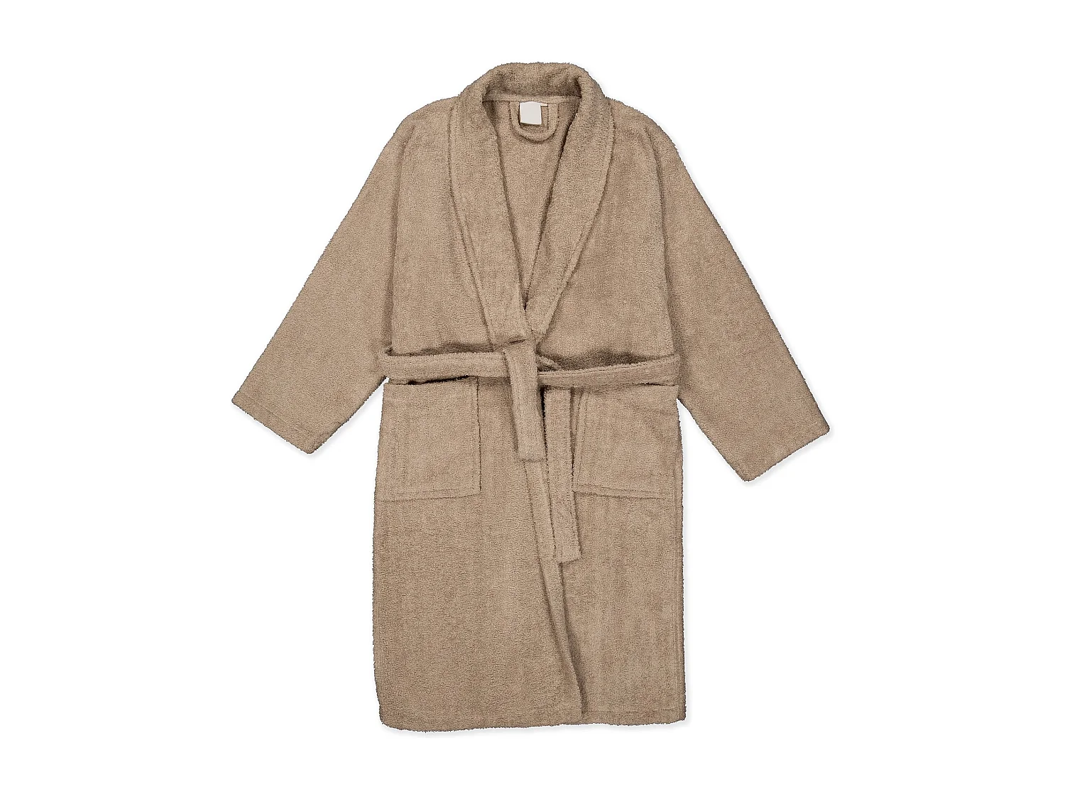 Roupão unissexo - 100% algodão - Roupão de banho - Areia - M