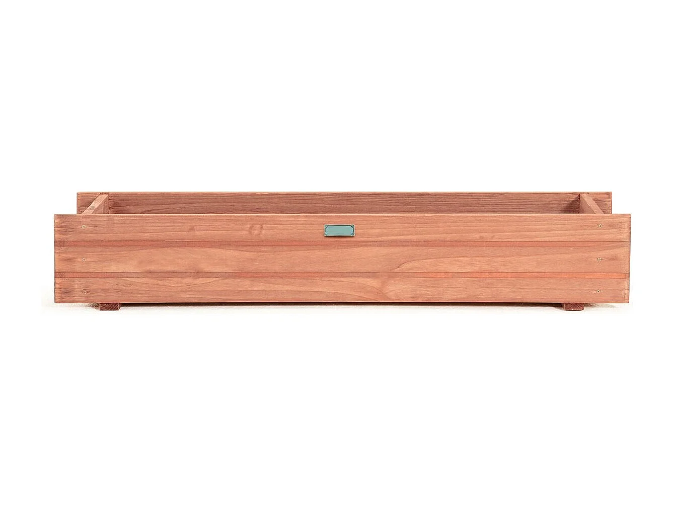 Jardinière Rectangulaire en Bois de SaBois, Lit de Jardin Surélevé Imperméable pour Culture Fruits Légumes, pour Jardin Patio Balcon, 90 x 18 x 15 cm