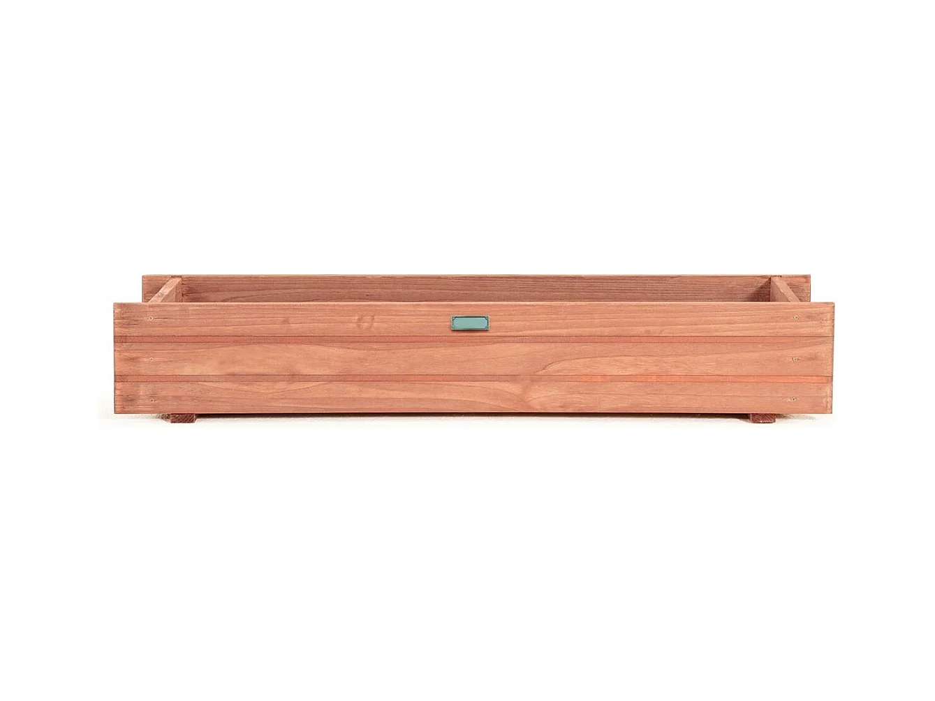 Jardinière Rectangulaire en Bois de SaBois, Lit de Jardin Surélevé Imperméable pour Culture Fruits Légumes, pour Jardin Patio Balcon, 90 x 18 x 15 cm