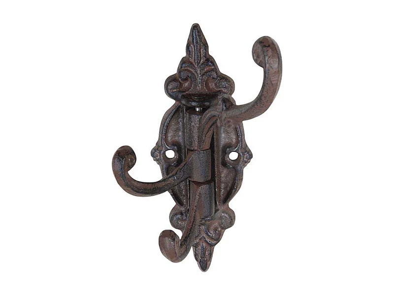 Crochet multipositions pivotant en fonte