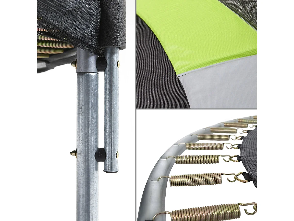 Kangui - Trampoline rond Ø180cm avec filet de sécurité - RALLI