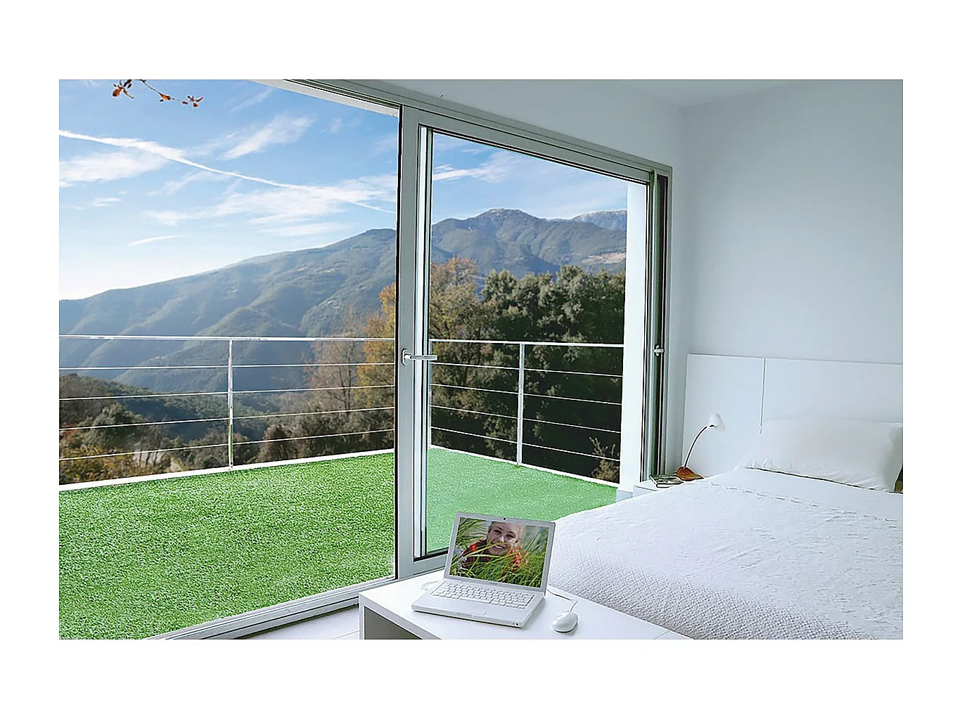 Kunstgras Green Lubeck 7 - 1x5m - 7mm - Levendig groen