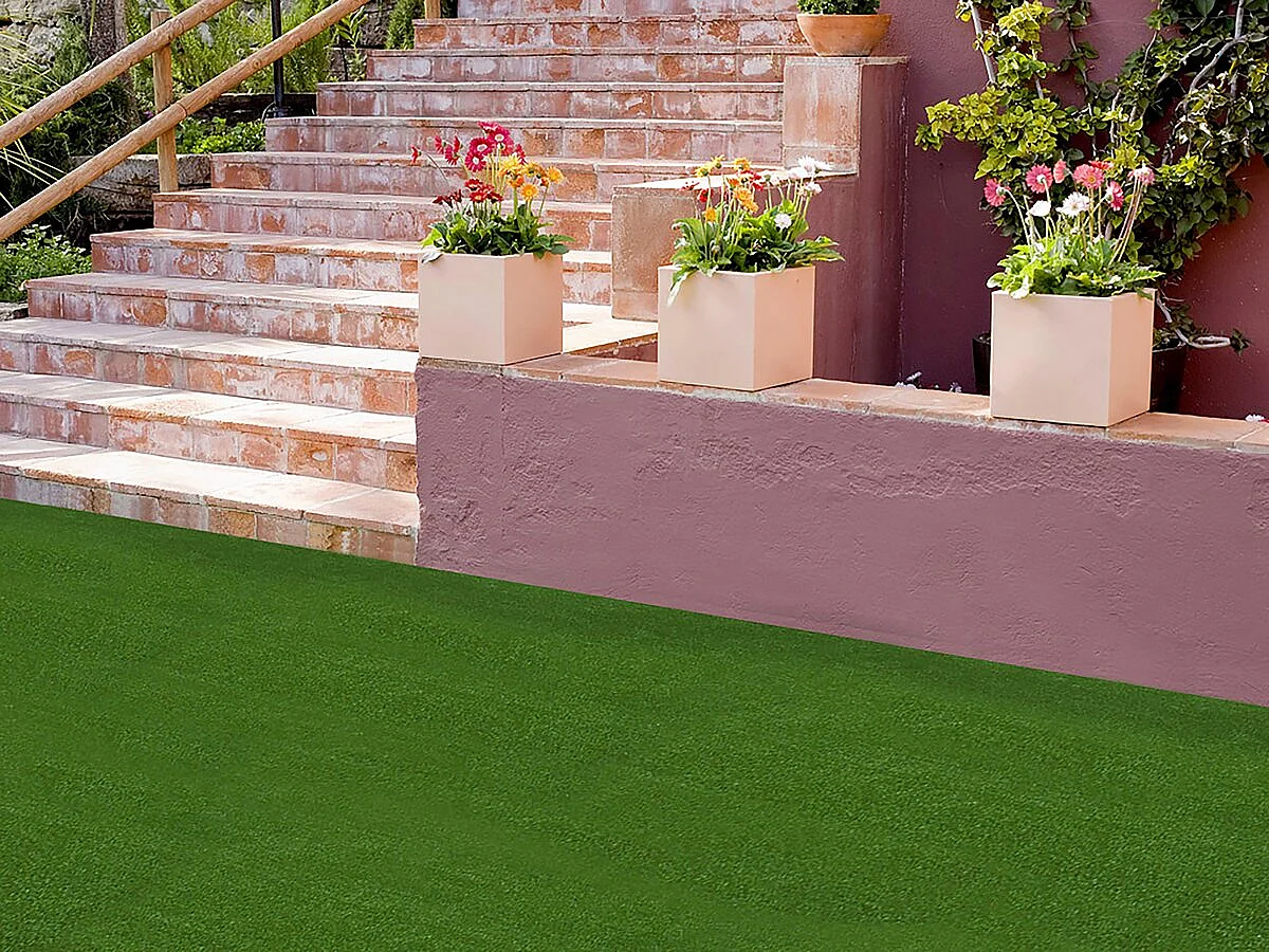 Kunstgras Green Lubeck 7 - 1x5m - 7mm - Levendig groen