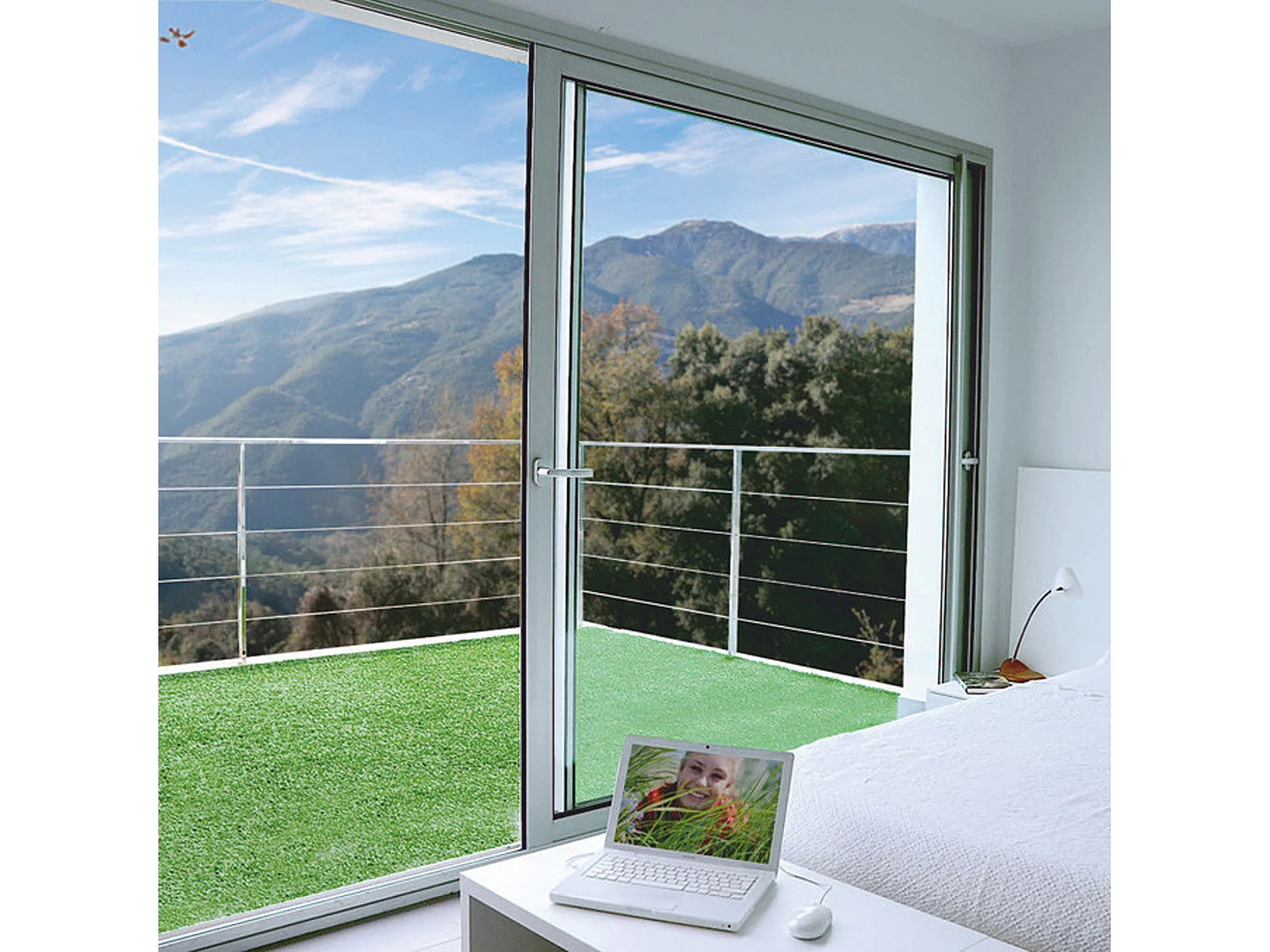 Kunstgras Green Lubeck 7 - 1x5m - 7mm - Levendig groen