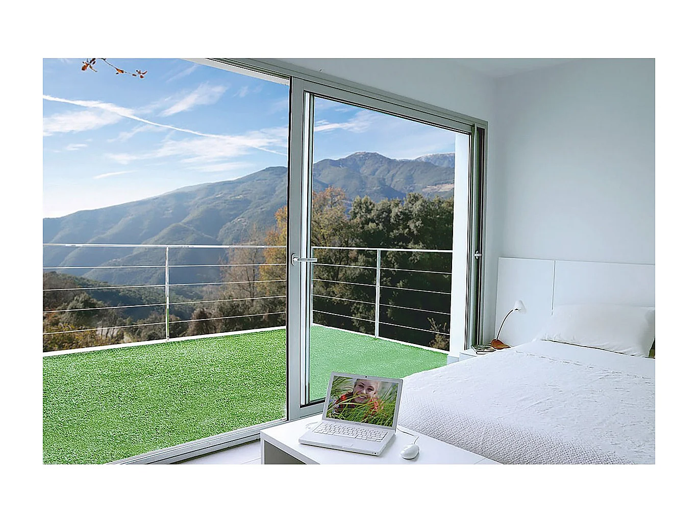 Césped artificial - 7 mm - 1x5 m