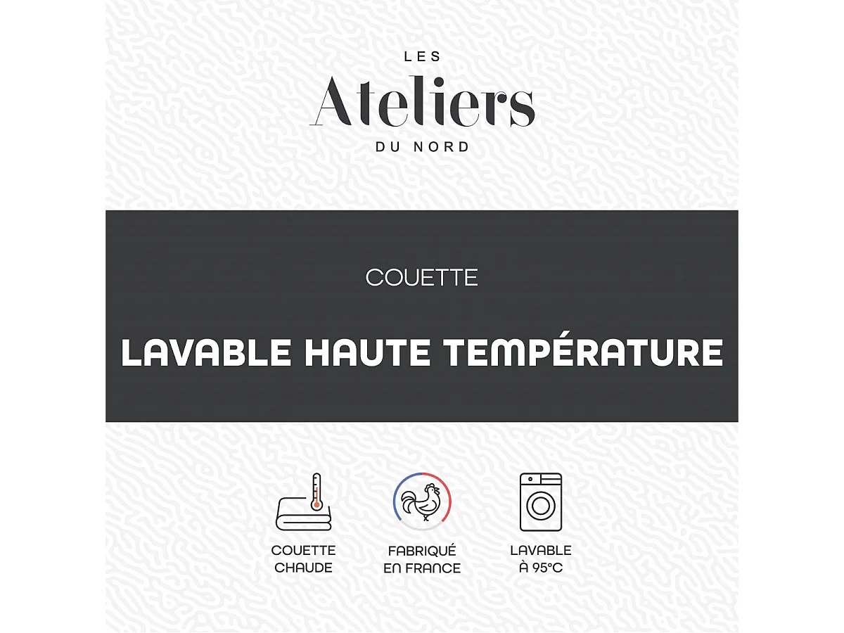 Couette Chaude Lavage Haute Température 240x260cm