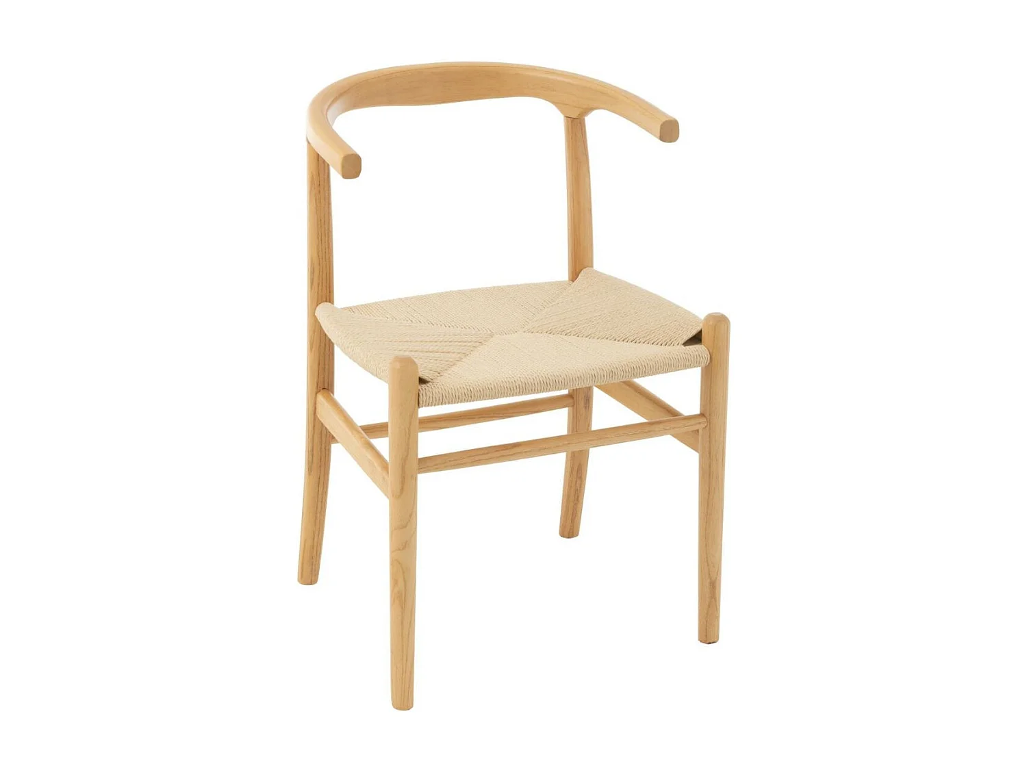 Chaises de salle à manger en corde et bois de hêtre - AYA