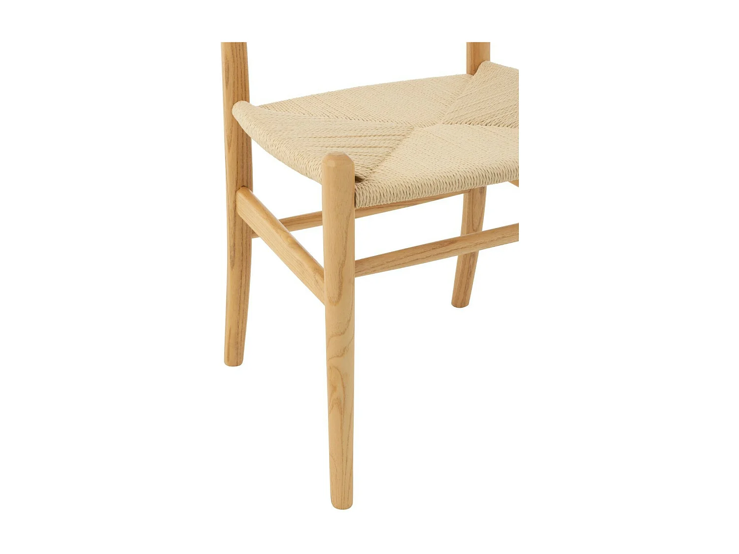 Chaises de salle à manger en corde et bois de hêtre - AYA