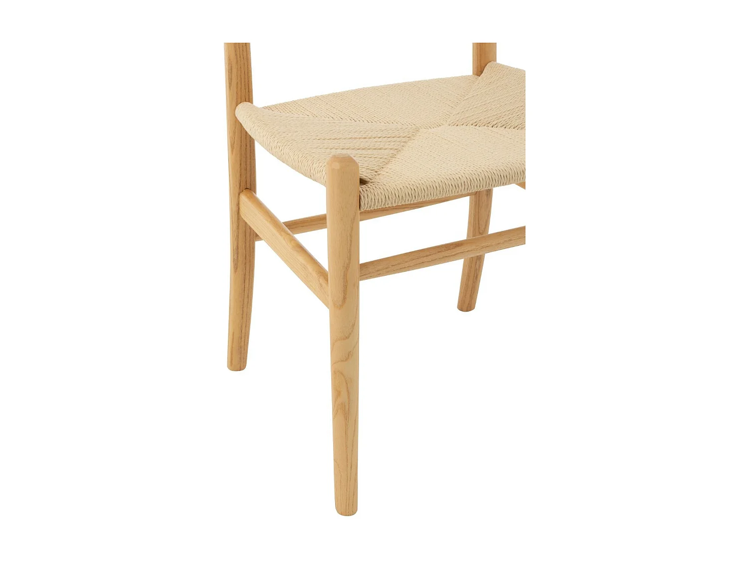 Chaises de salle à manger en corde et bois de hêtre - AYA