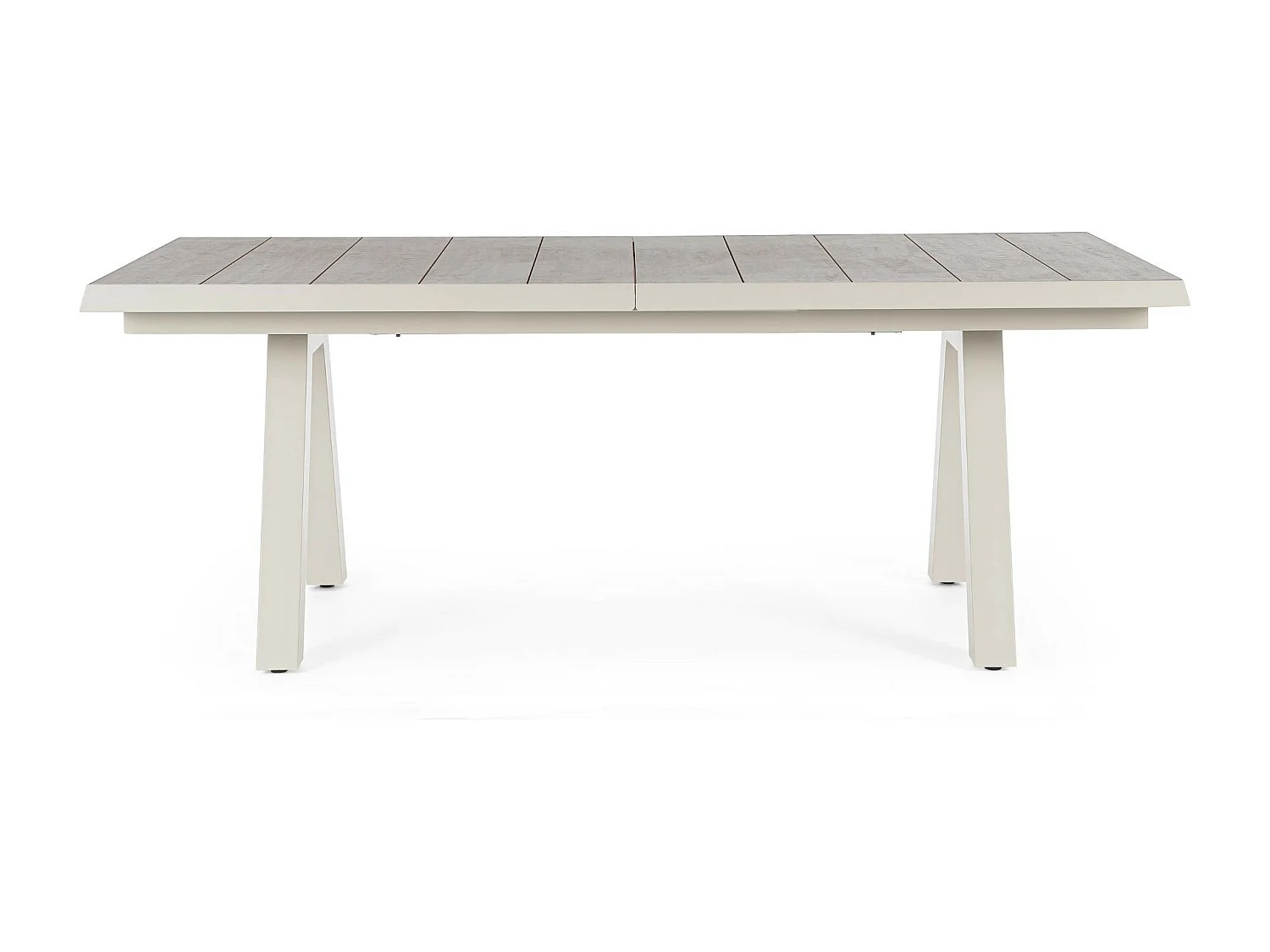 Table de jardin extensible en céramique gris cendré L205/265 - CENITZ