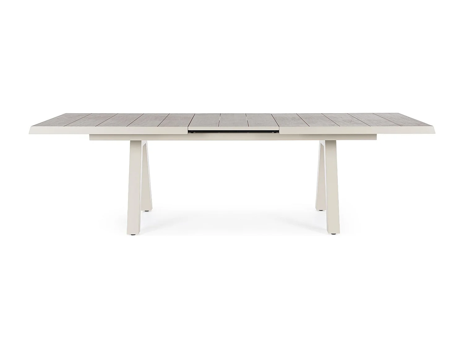 Table de jardin extensible en céramique gris cendré L205/265 - CENITZ