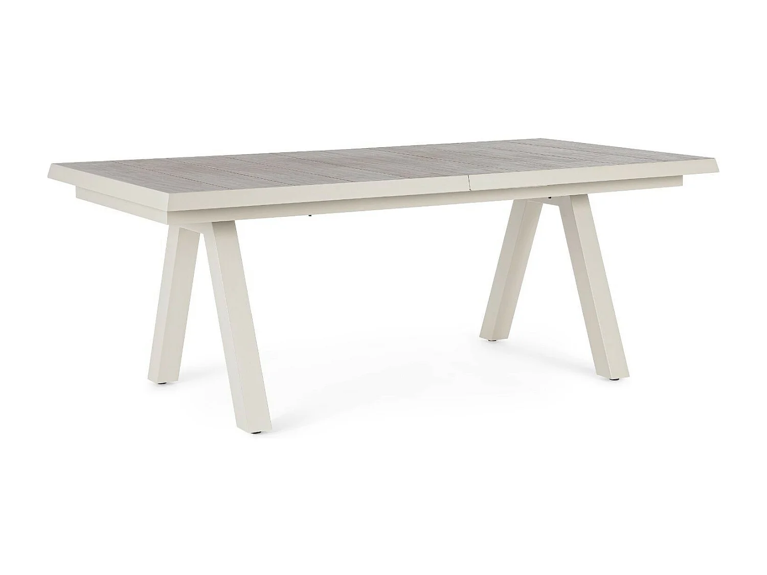 Table de jardin extensible en céramique gris cendré L205/265 - CENITZ