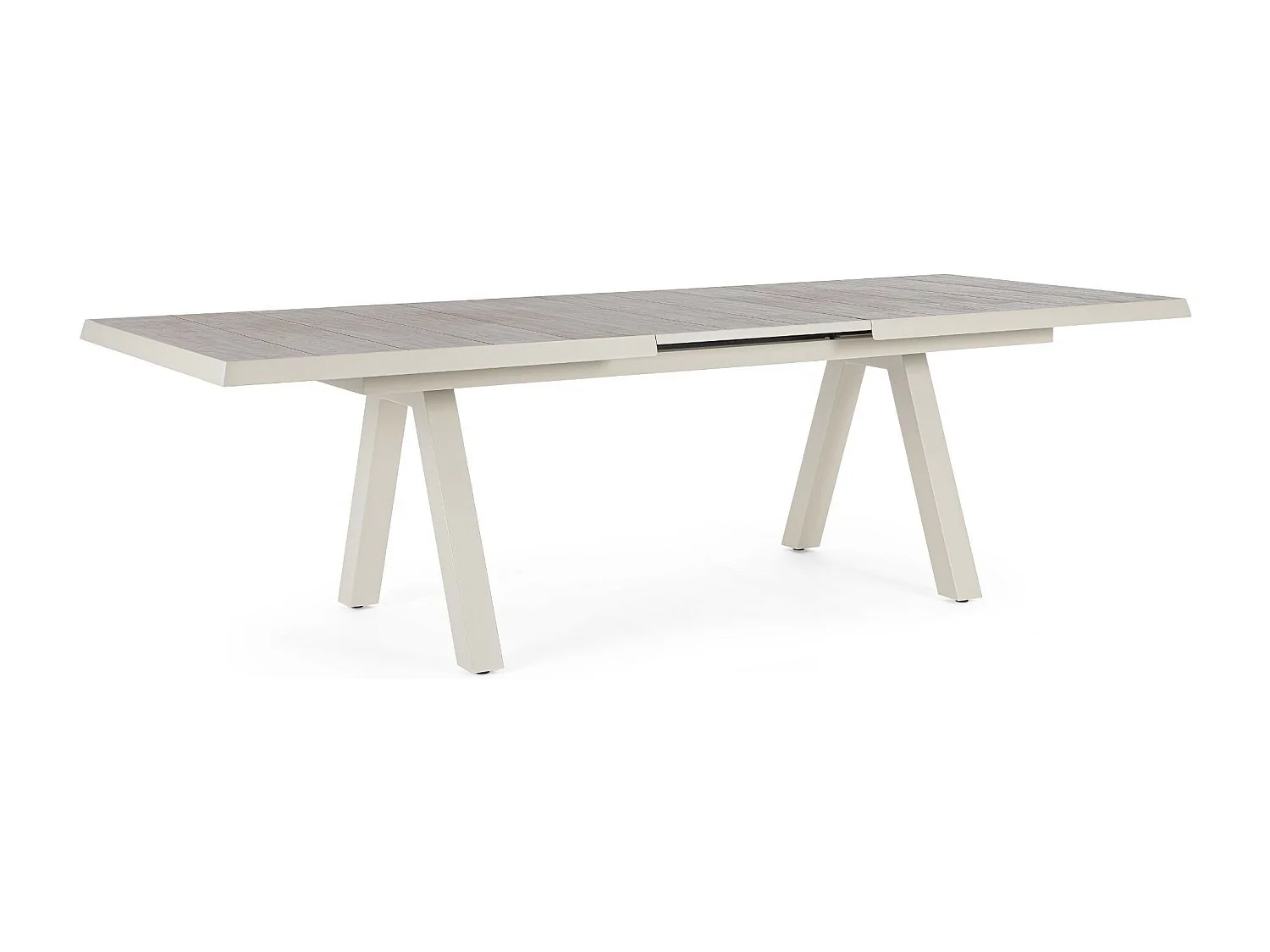 Table de jardin extensible en céramique gris cendré L205/265 - CENITZ