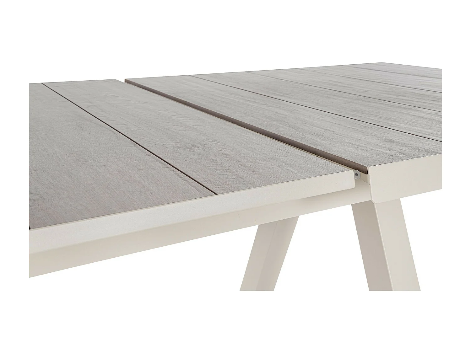 Table de jardin extensible en céramique gris cendré L205/265 - CENITZ