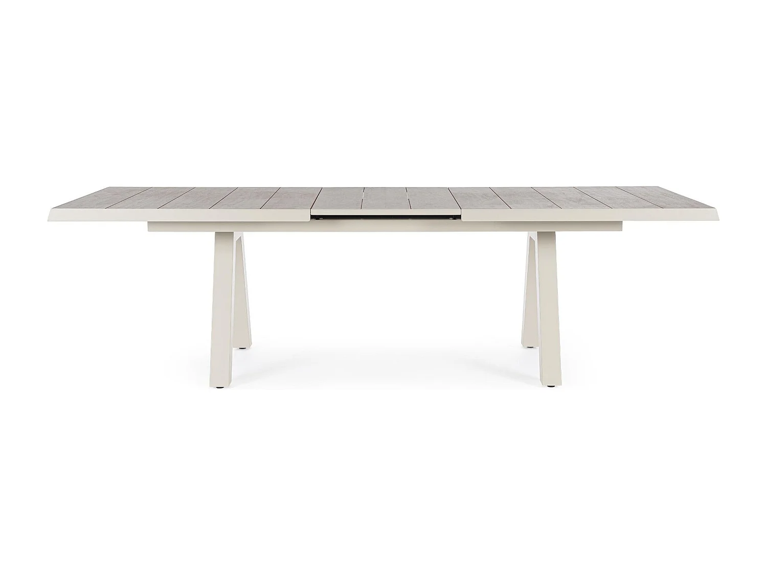 Table de jardin extensible en céramique gris cendré L205/265 - CENITZ