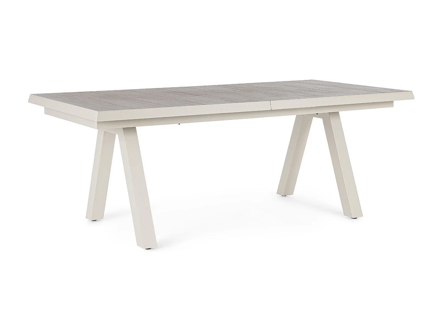 Table de jardin extensible en céramique gris cendré L205/265 - CENITZ