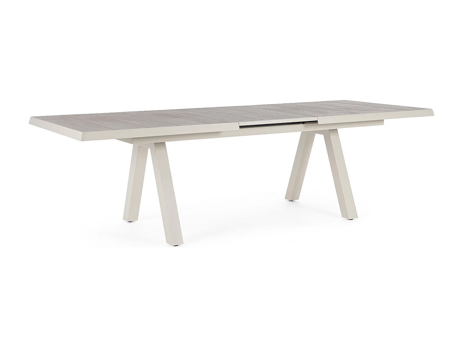 Table de jardin extensible en céramique gris cendré L205/265 - CENITZ