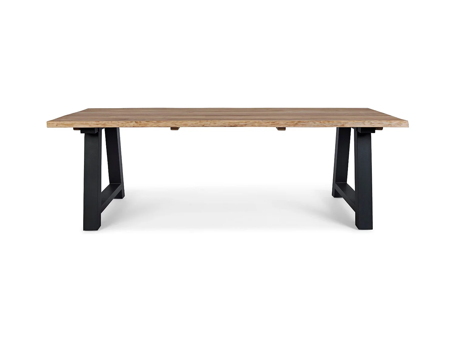 Table de jardin en teck et métal anthracite L240 10 places - MATALA