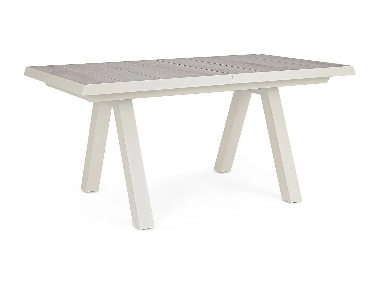 Table de jardin extensible en céramique gris cendré L163/203 - CENITZ