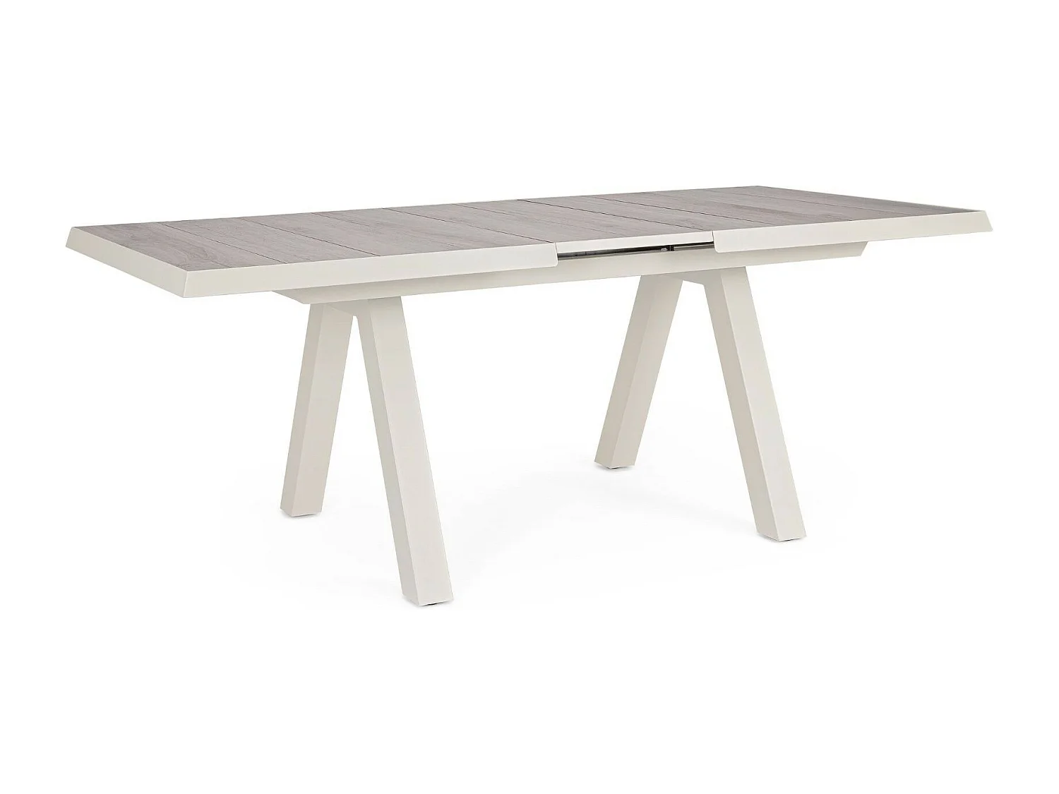 Table de jardin extensible en céramique gris cendré L163/203 - CENITZ