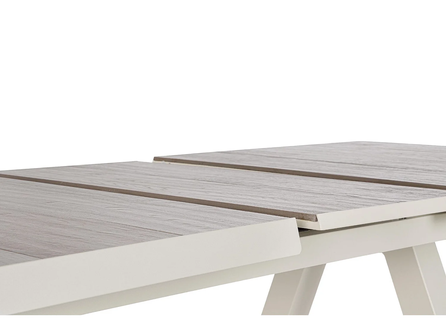 Table de jardin extensible en céramique gris cendré L163/203 - CENITZ