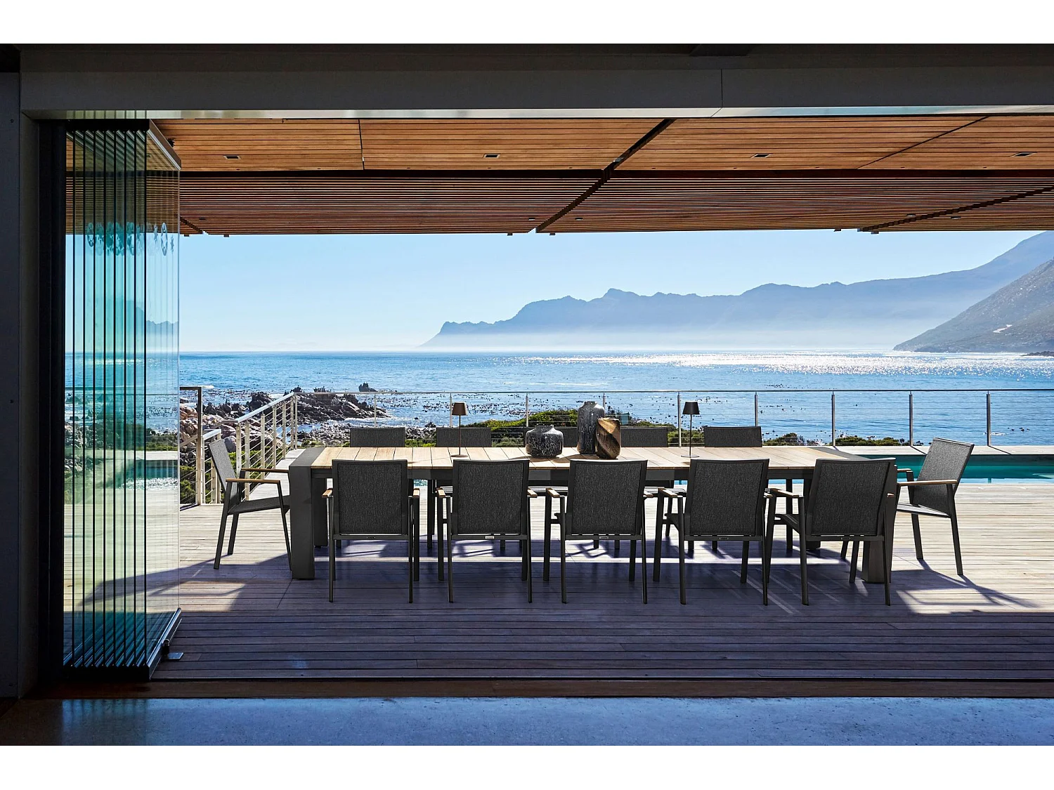 Chaises de jardin empilables en aluminium (lot de 4) - KERVER