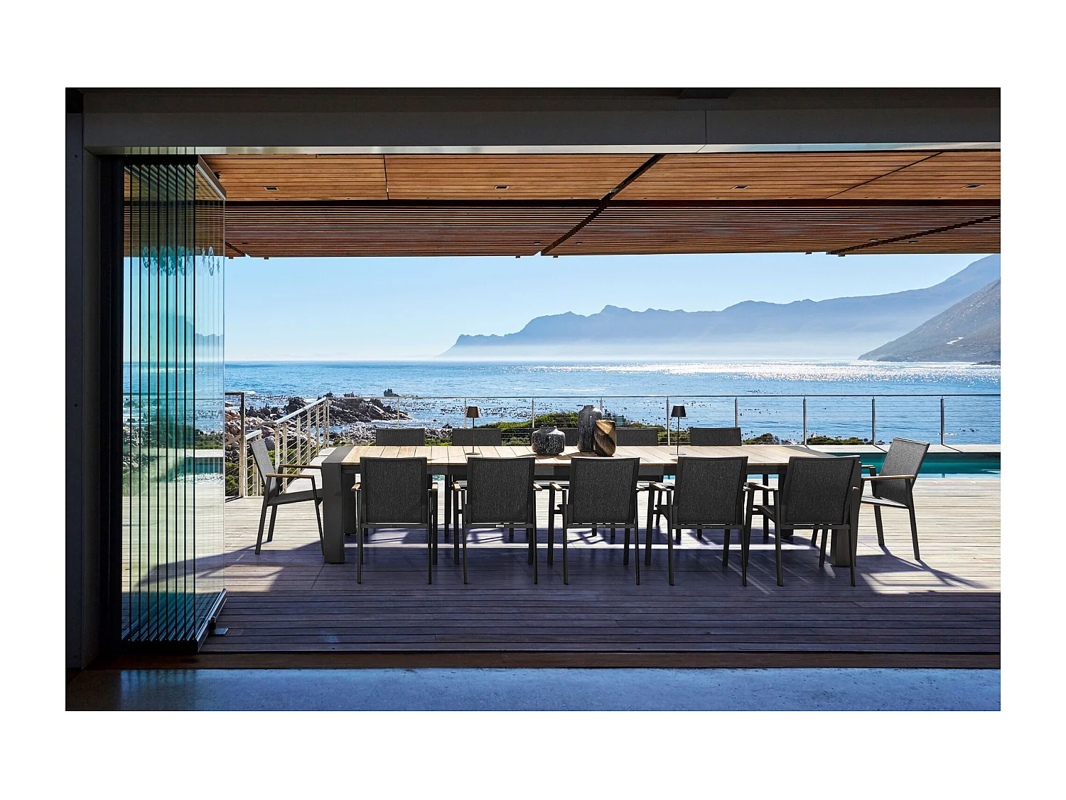 Chaises de jardin empilables en aluminium (lot de 4) - KERVER