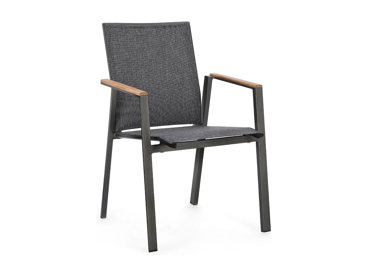 Chaises de jardin empilables en aluminium (lot de 4) - KERVER