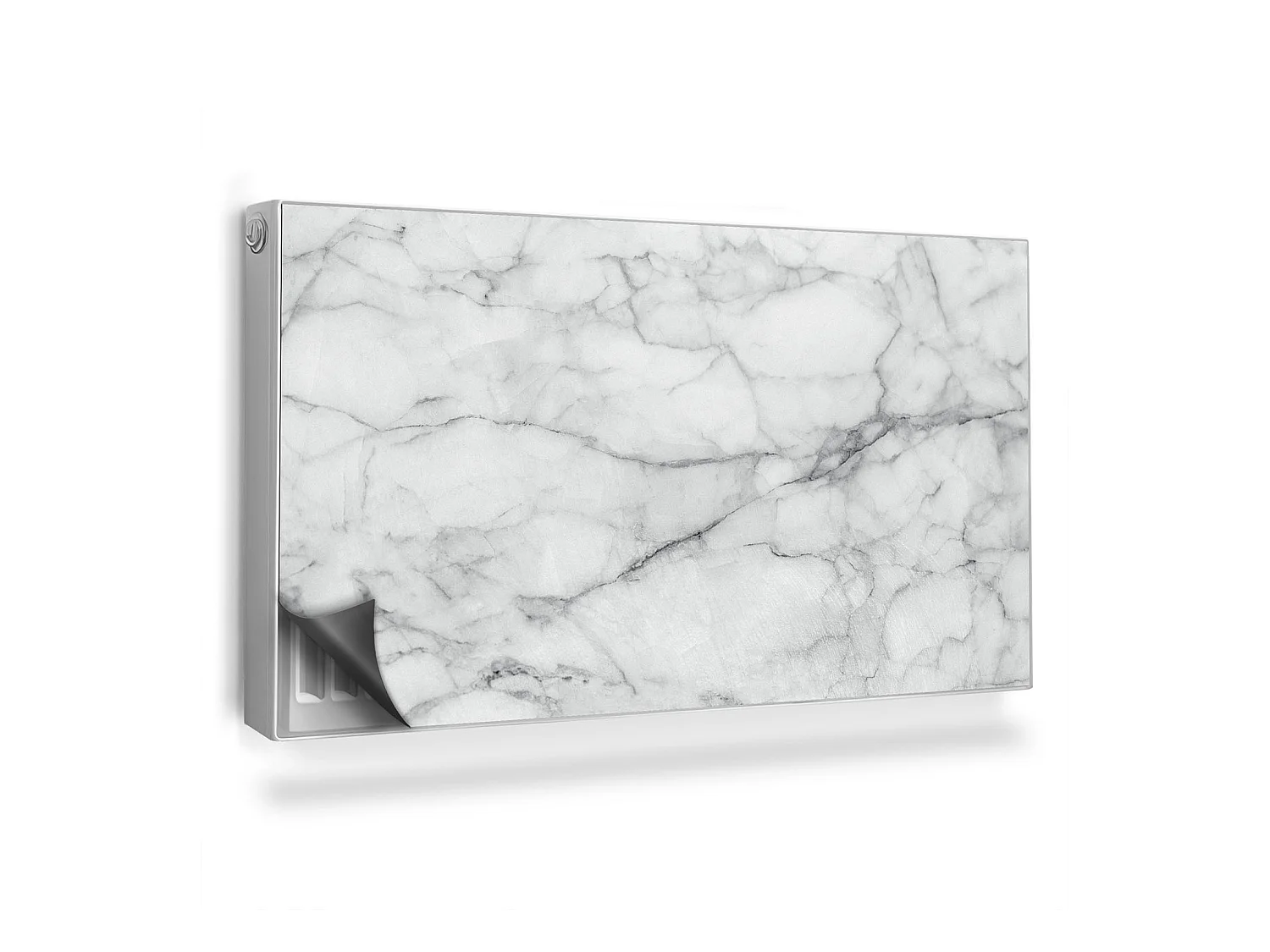 Tapis magnétique pour radiateur - Marbre fissuré - 110x60 cm