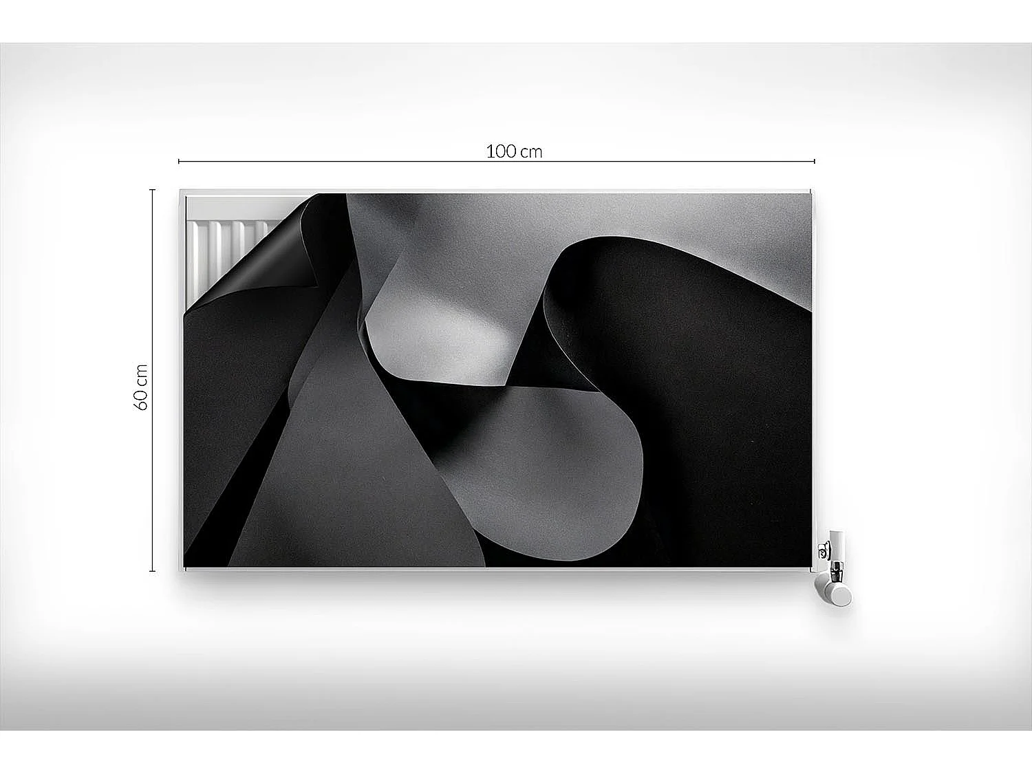 Tapis magnétique pour radiateur - Abstraction géométrique - 100x60 cm