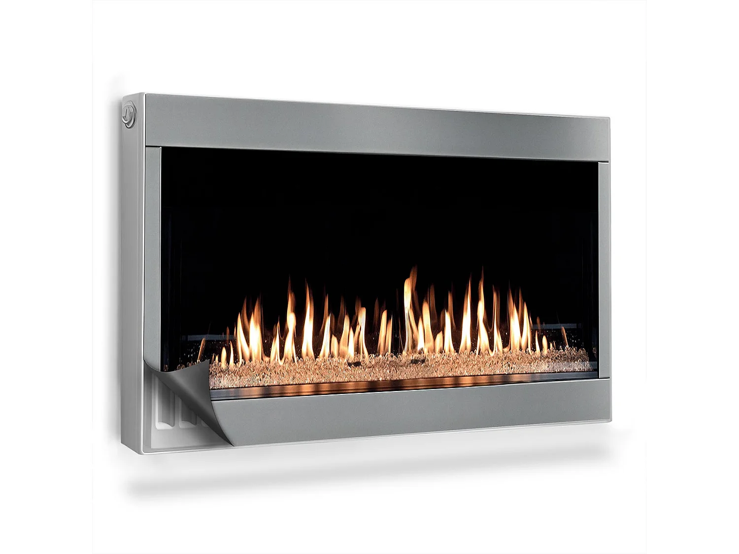 Magnetische mat voor radiator - Open haard - 100x60 cm