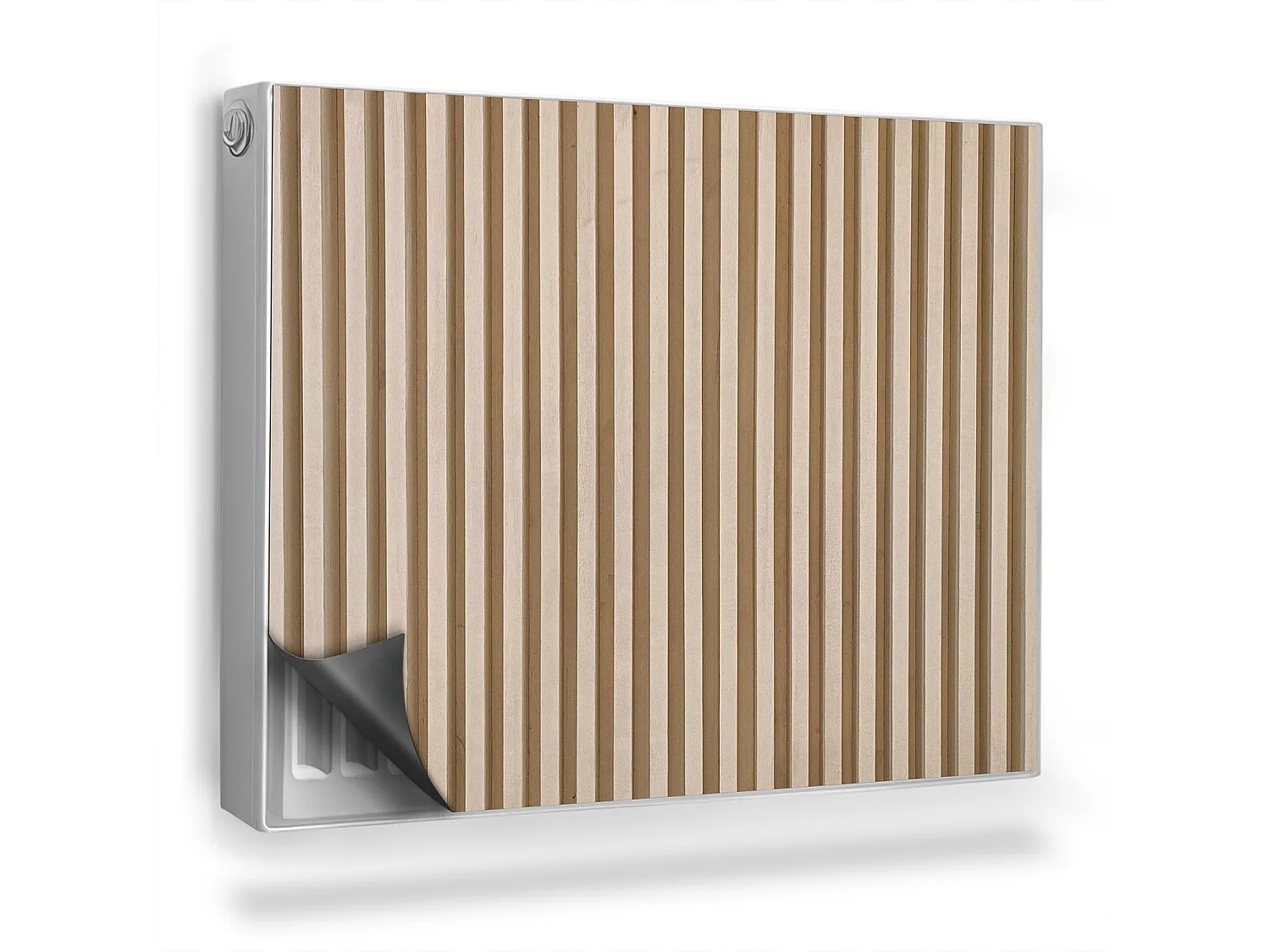 Tapis magnétique pour radiateur - Lattes verticales - 80x60 cm
