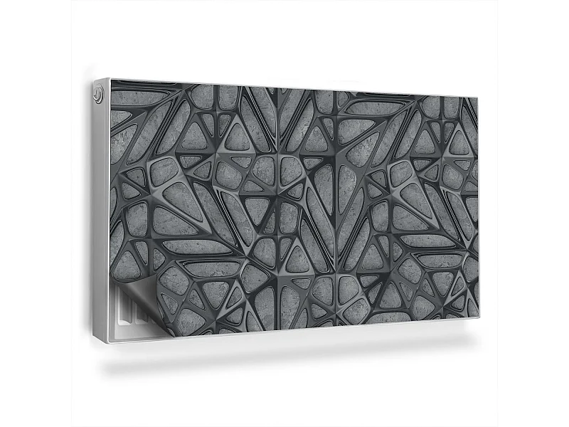 Magnetische Matte für Heizkörper - Metallische Abstraktion - 110x60 cm