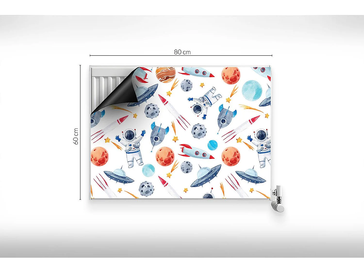 Tapis magnétique pour radiateur - Cosmos - 80x60 cm
