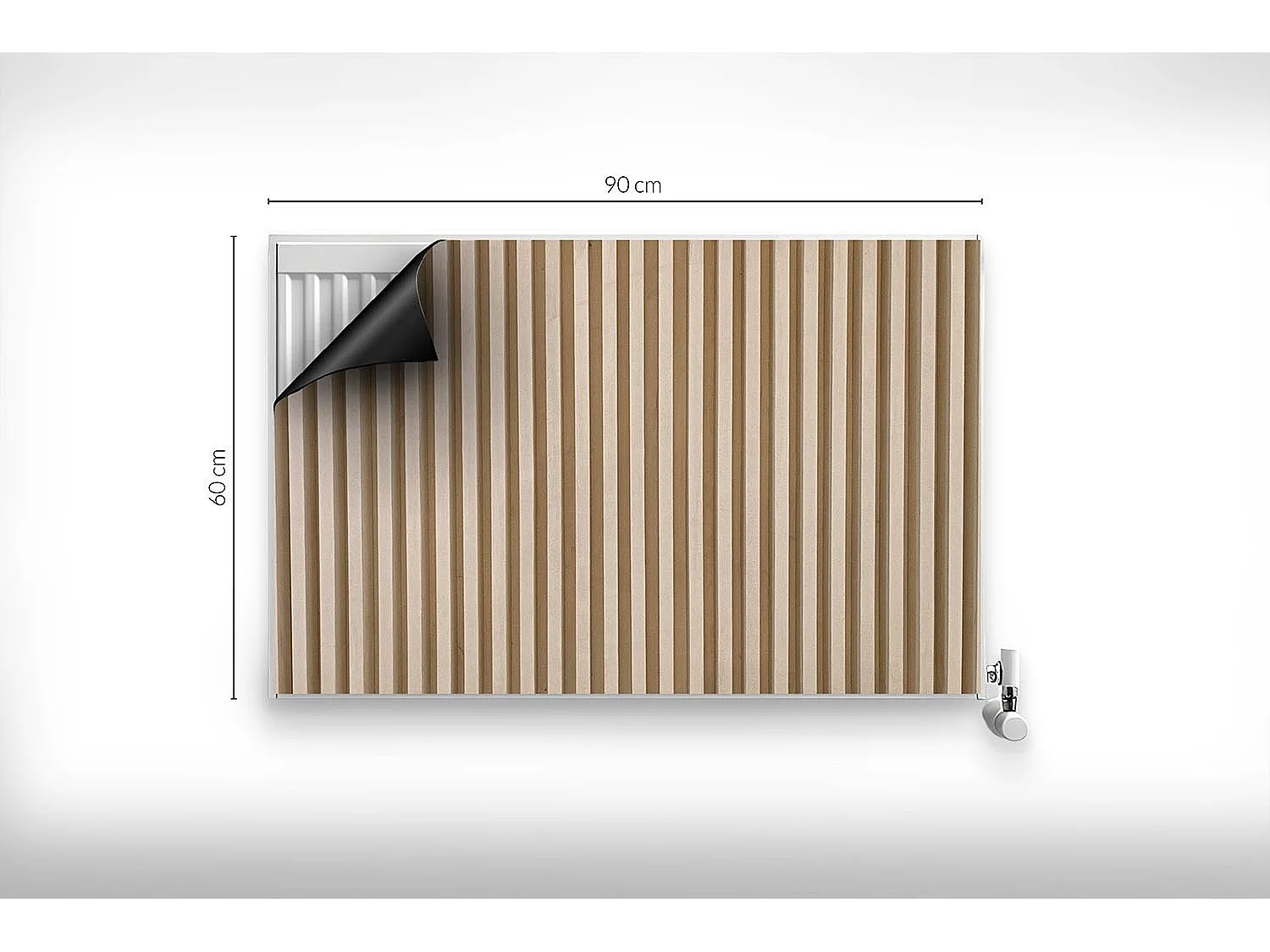 Magnetische mat voor radiator - Verticale lamellen - 90x60 cm