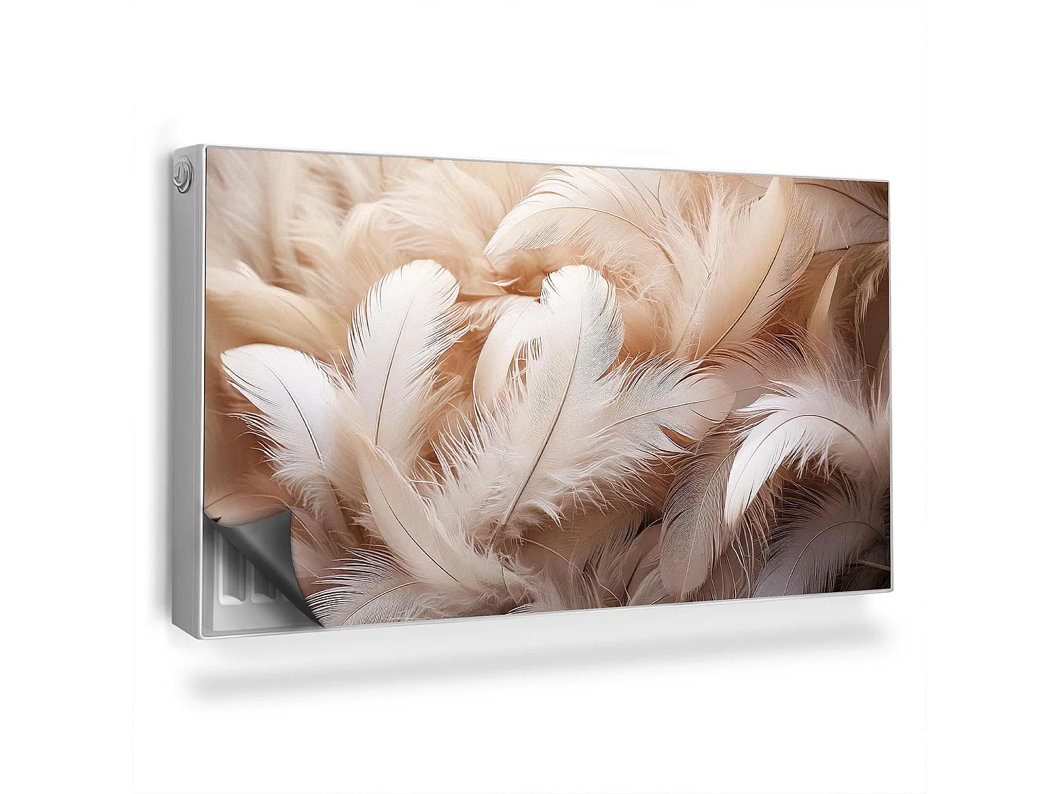 Tapete magnético para radiador - Plumas brillantes - 110x60 cm