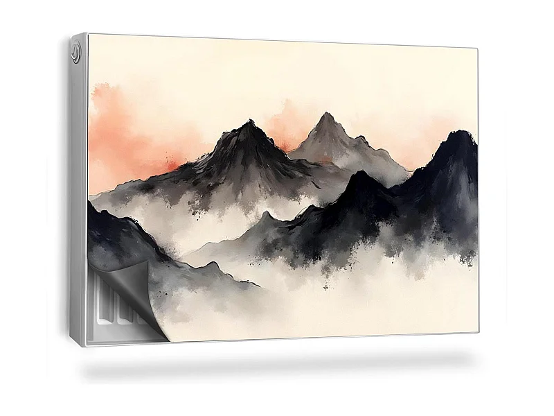 Tapete magnético para radiador - Rocas japonesas - 90x60 cm