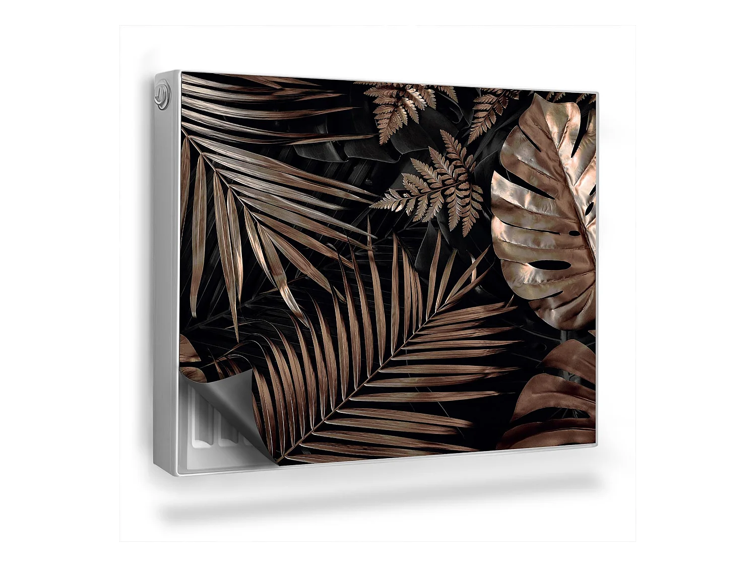 Tapis magnétique pour radiateur - Feuilles dorées - 80x60 cm