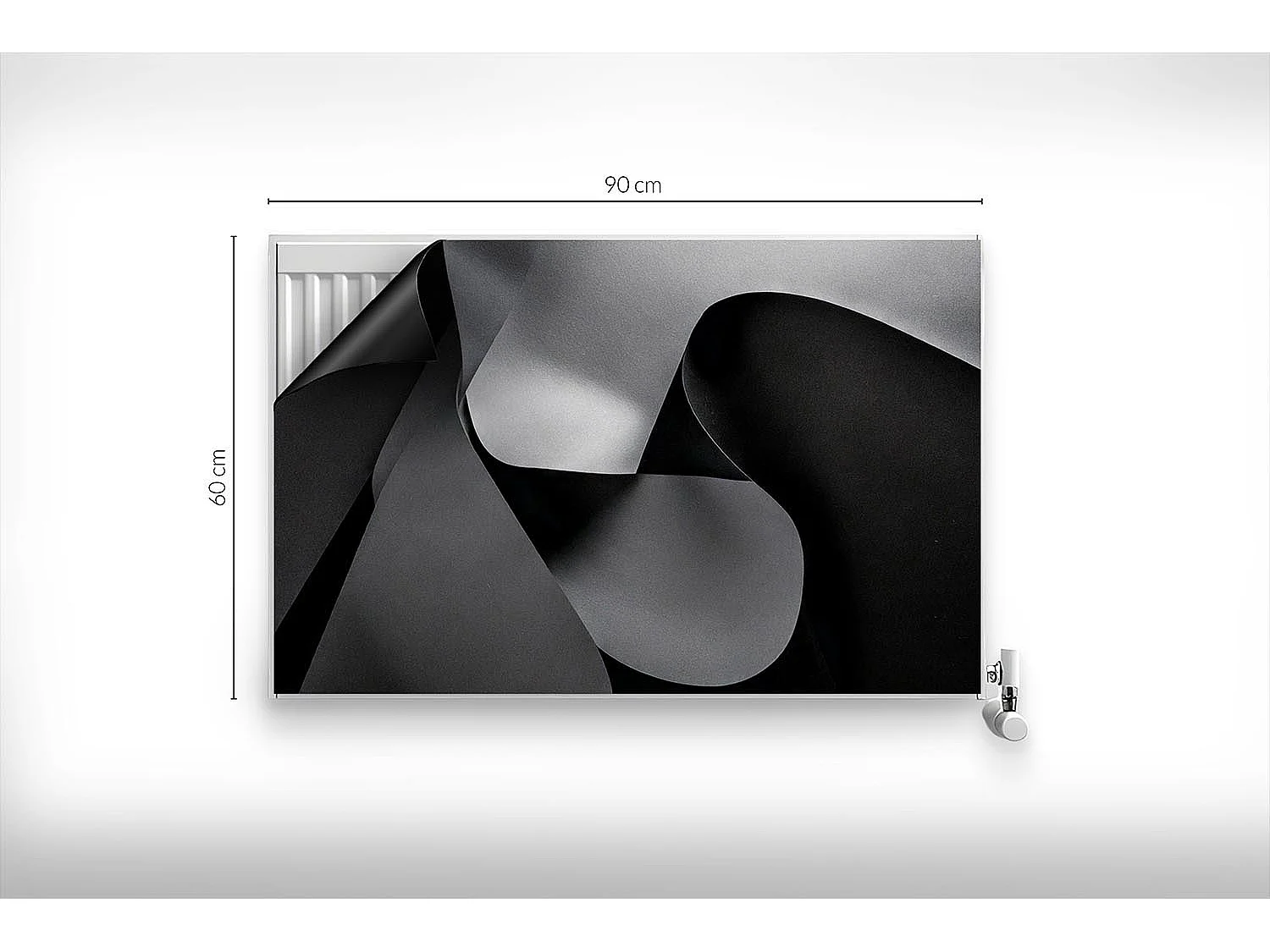 Tapis magnétique pour radiateur - Abstraction géométrique - 90x60 cm