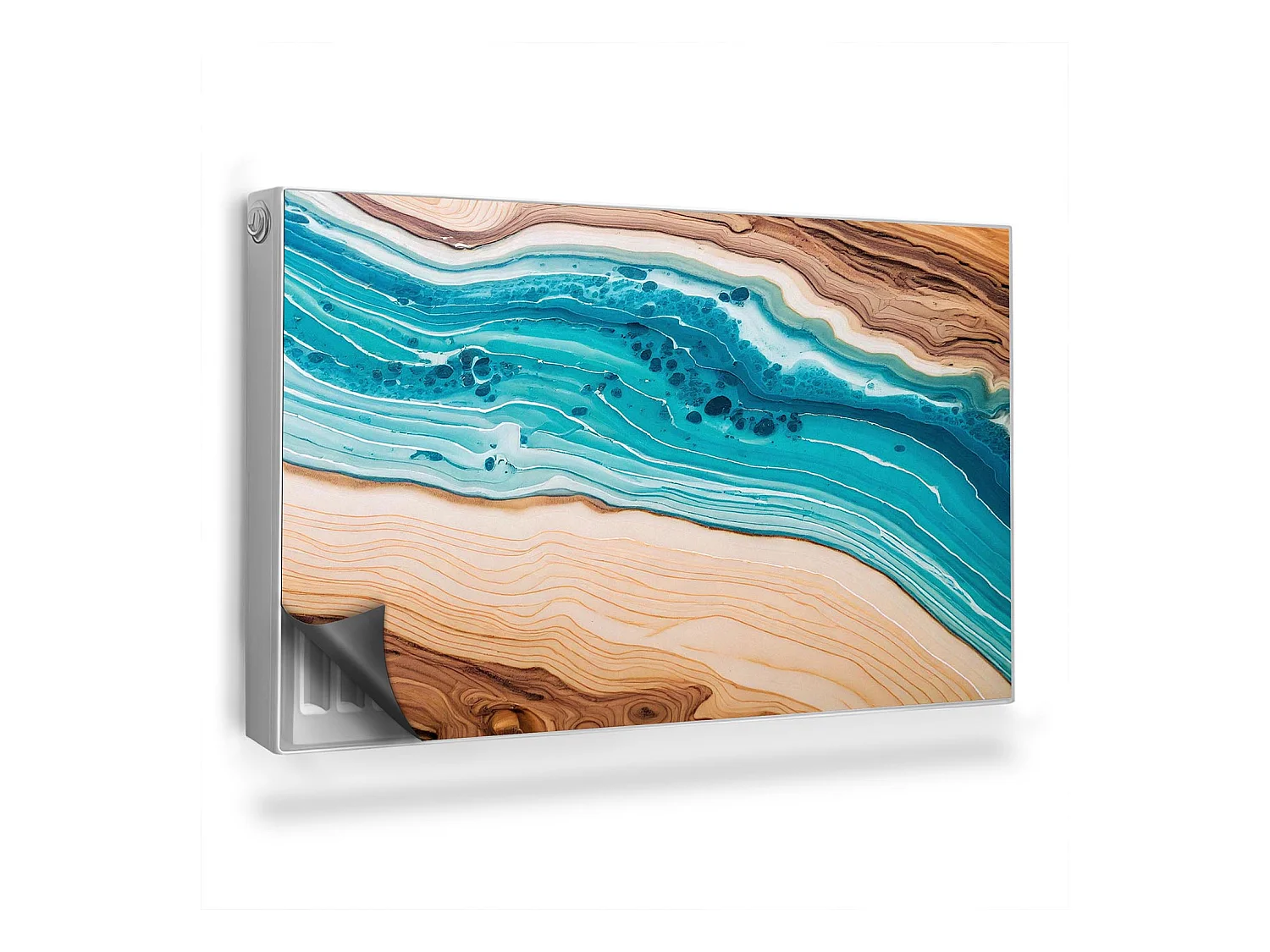 Tapis magnétique pour radiateur - Résine bleue - 100x60 cm