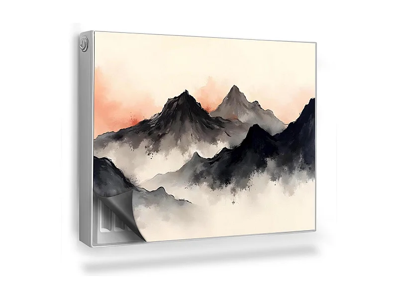 Magnetische Matte für Heizkörper - Japanische Steine - 80x60 cm