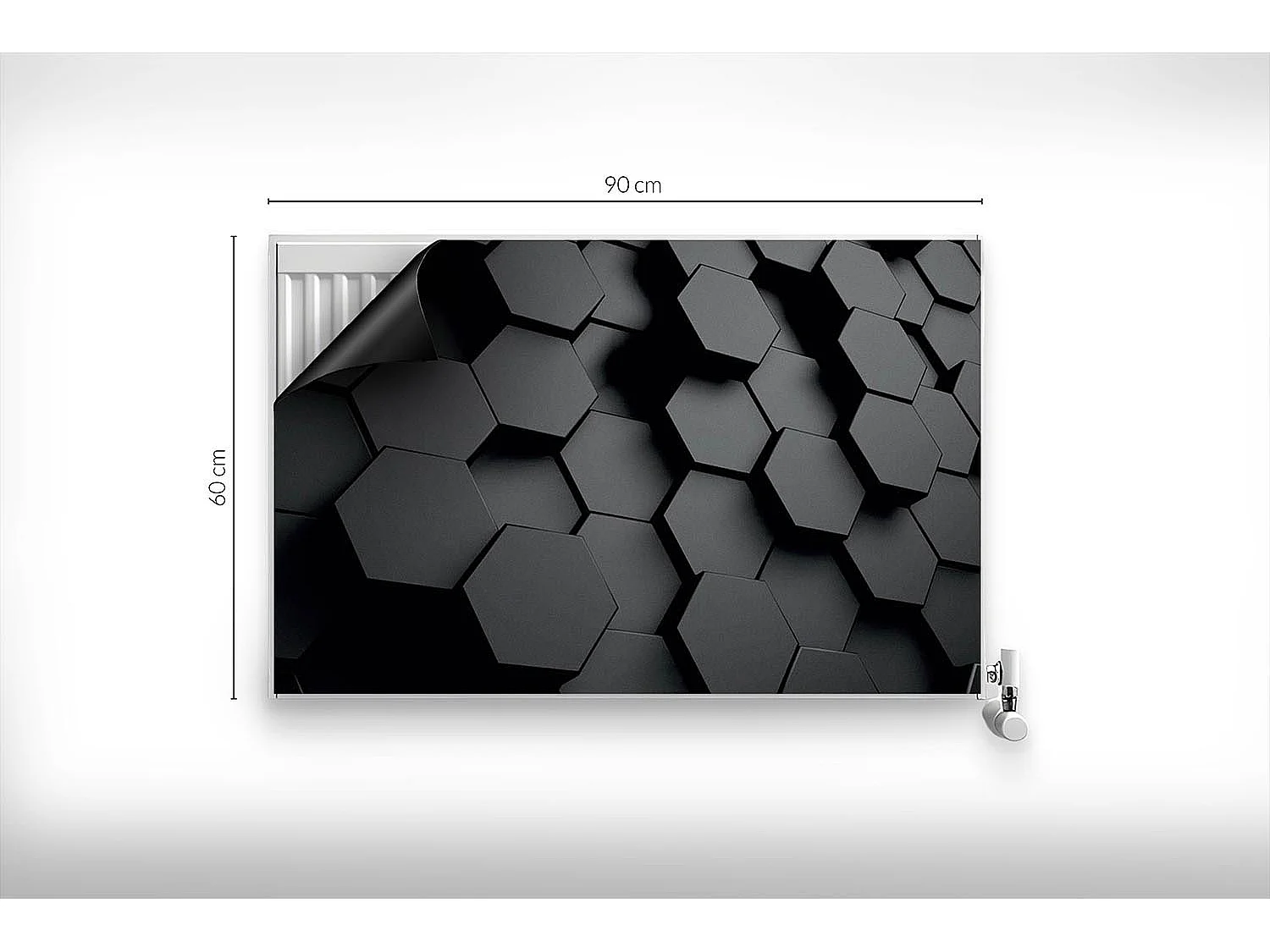 Tappeto magnetico per termosifone - Motivi geometrici - 90x60 cm