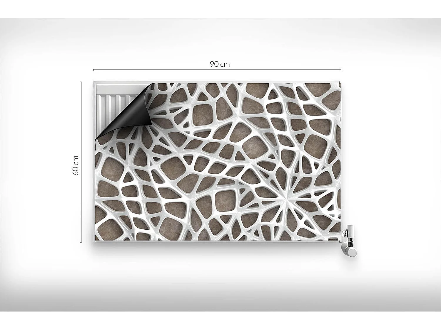 Magnetische mat voor radiator - Spinrag - 90x60 cm